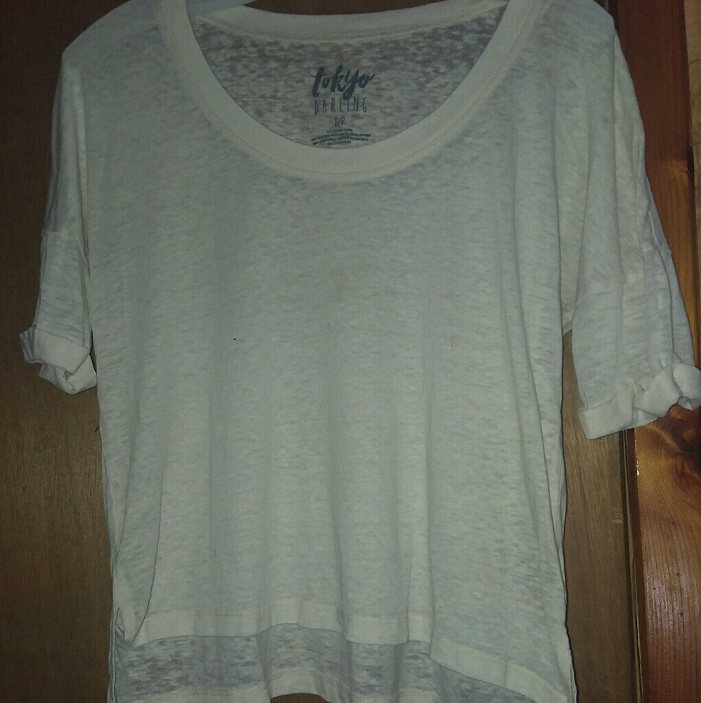 White crop top